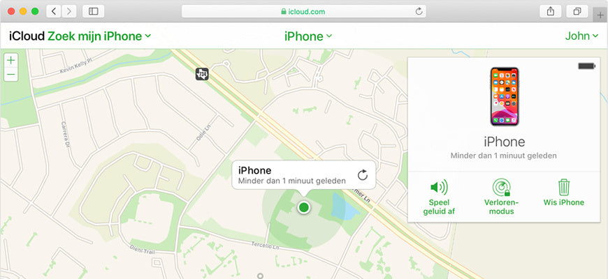 zoek mijn iphone